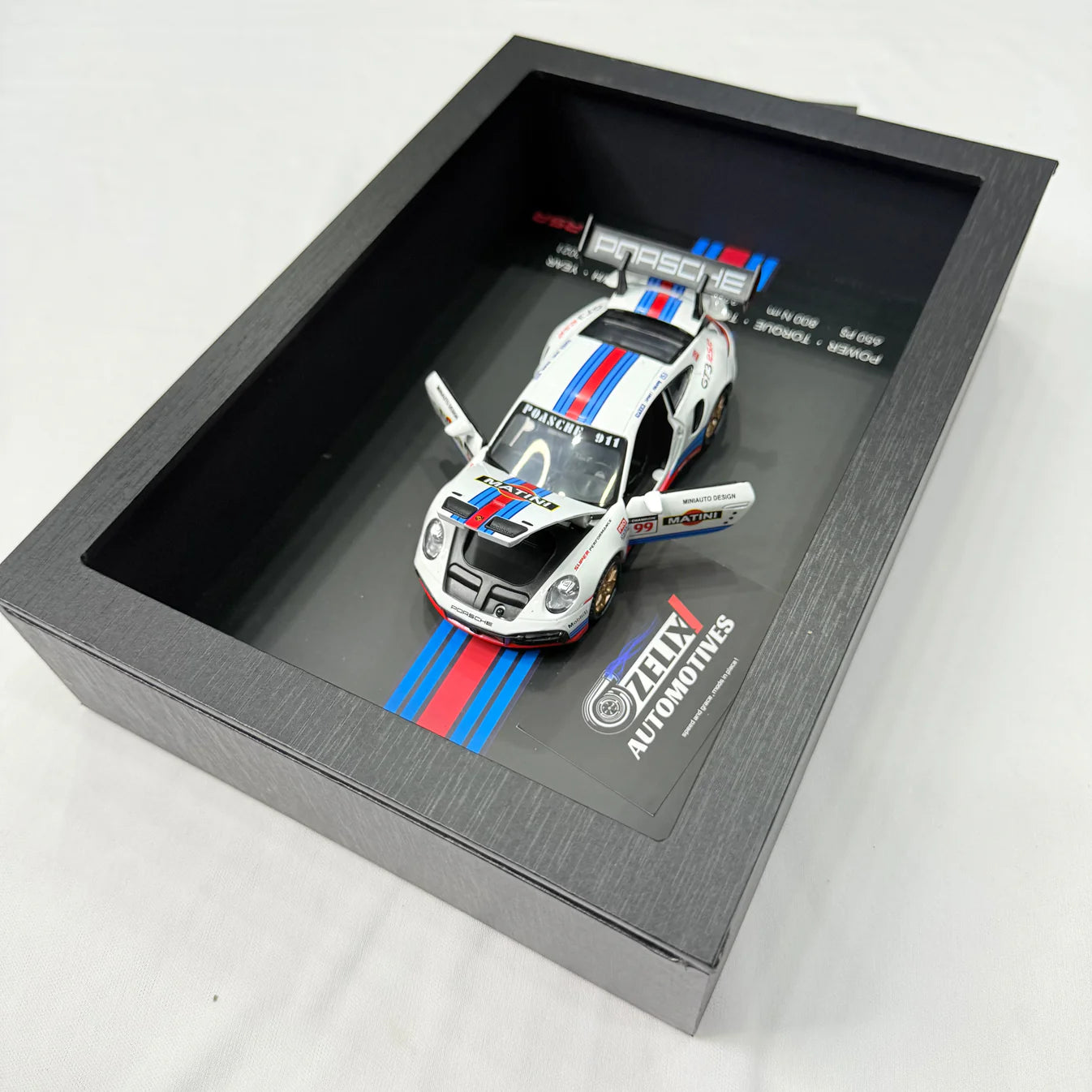 3D Car Frame Wall Art | Wooden Frame with Removable Die-Cast Cars