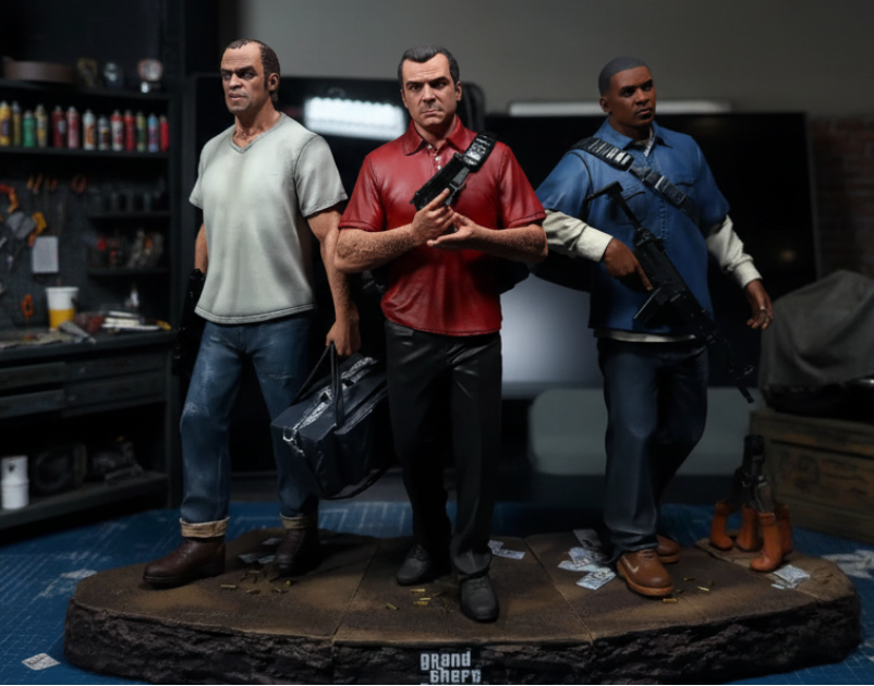 Grand Theft Auto V – 1/6 Scale Resin Statue by Tibs 3D Studio – Premium Collector Edition