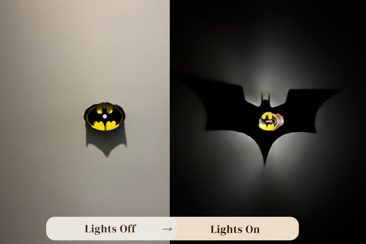 3D Anime Shadow Wall Lamp, 3D LED Illusion Night Light, USB Powered,Touch Control