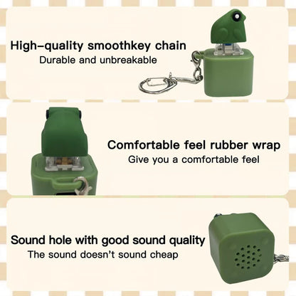 Frog Croaking Keychain – Funny Sound Keychain Toy for Kids & Gifts, ADHD treatment toy