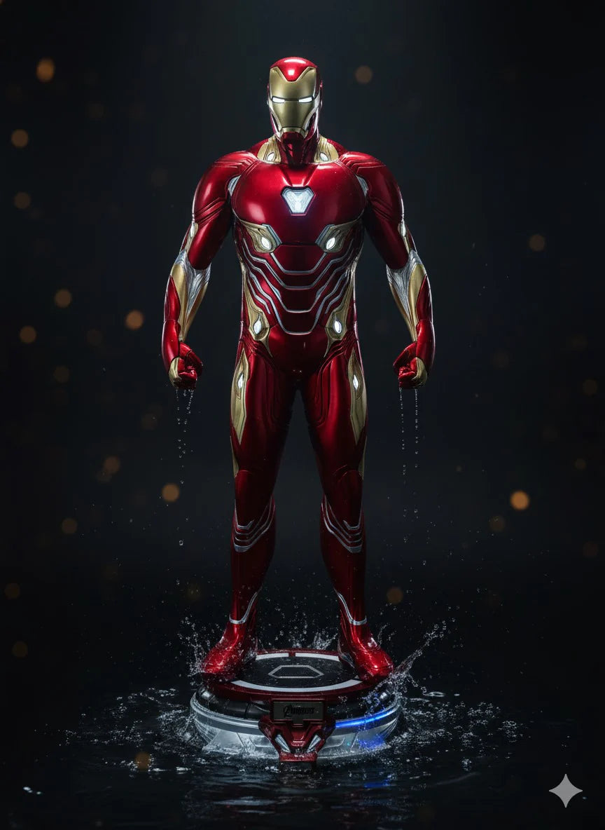 Iron Man Mark 50 Life-Size Figure with Base & Lights Premium Imported