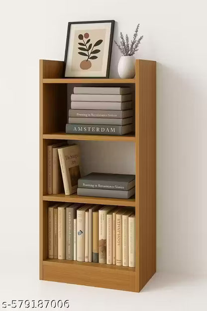 Engineered Wood Open Book Shelf, Multipurpose Home Decor Storage Rack Book Shelf