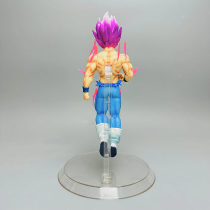Dragon Ball Vegeta Purple Hair Battle Damaged Style, with Transparent Base 20cm Figure
