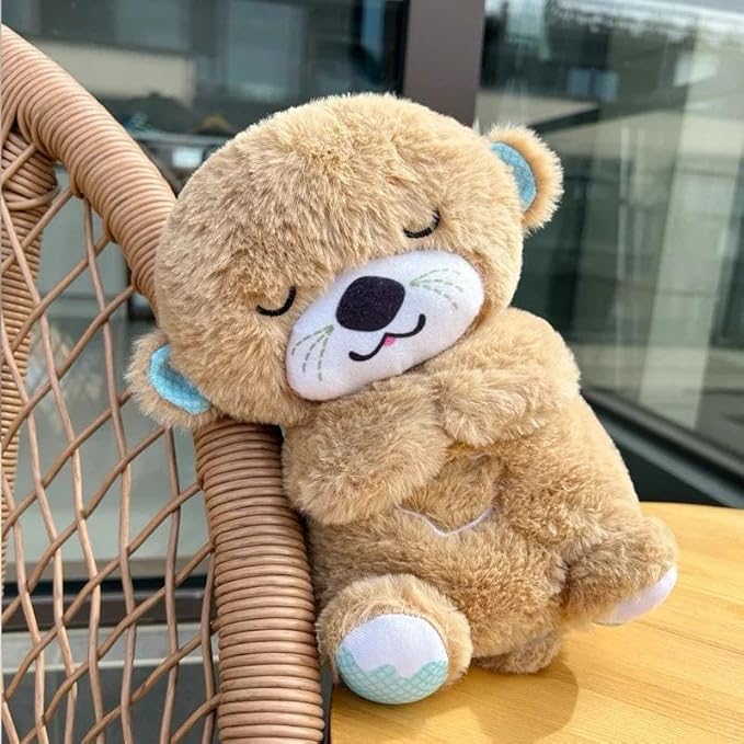 Breathing Teddy Bear with Music, Sound, Light and Breathing Motion Soft Toy for Kids