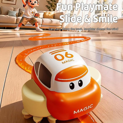 DIY Magical Slime Track Car Track Making Toy Creative Racing Fun for kids