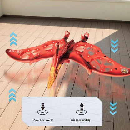 Dragon Remote Control Airplane, 2.4G EPP Foam Pterodacty with 6-Axis Gyro, Red, Stunt Roll and 360 Flip