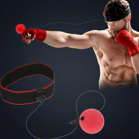 Punching Ball : Reflex Boxing Ball Training Improve Reaction Speed and Hand Eye Coordination with Headband Boxing Gear for MMA Equipment