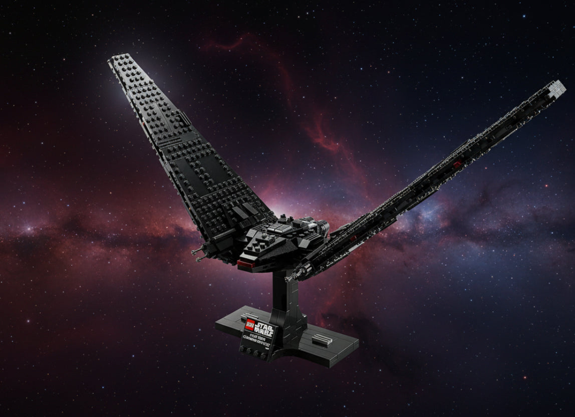 Star Wars Kylo Ren’s Command Shuttle, Buildable Starship Model Kit Building Blocks for 18+ Gift