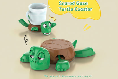 3D Funny Turtle Coaster with Anti Slip Turtle Shell Design Heat Resistant ABS Holder For Desk and Home Decor