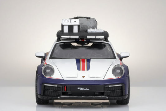 Porsche Bburago 911 Dakar Rally Racing Car 1/24 Scale Model 2023 (Blue)