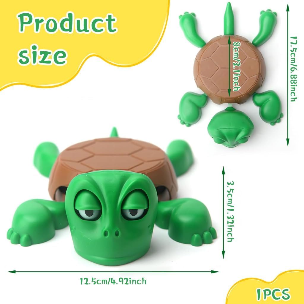 3D Funny Turtle Coaster with Anti Slip Turtle Shell Design Heat Resistant ABS Holder For Desk and Home Decor
