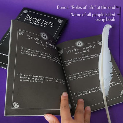 Death Note Anime Cosplay Notebook Most Accurate Notebook Ever with Premium Black Matte Cover