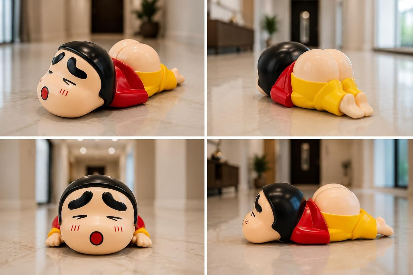 Shin-chan Lying Down Susu Butt Prank Toy