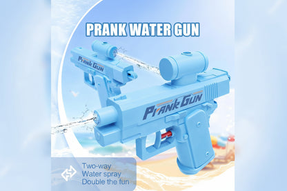 Prank Reverse Water Gun Two Way Front and Rear, Double Spray Squirt Gun Toy for Kids and Adults Ideal for Summer, Pool, Beach