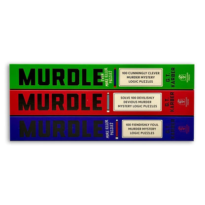 Murdle Puzzle Series 3 Books Combo Collection Set By G.T Karber (Paperback)