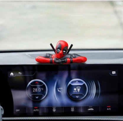Deadpool Miniatures Car Decor Action Figure (3 Pcs Set)