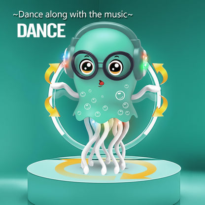 Dancing Jellyfish Toy for Kids with Music, LED Lights & 360° Bump-and-Go Action – Battery Operated