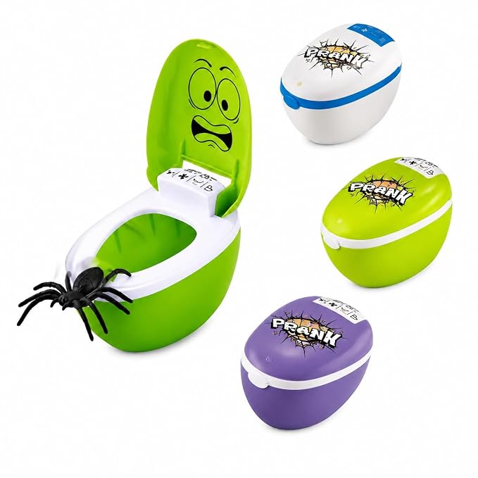 Funny Spider Toilet Prank Toy Scary Practical Joke, Party Fun & Prank Gift | Random Color (Limited Edition)