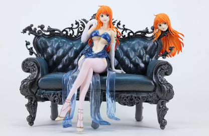 One Piece Nami Elegance on the Sofa Action Figure Collectible 20 cm