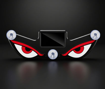 Demon Fiery Eye LED Light - Devil Eyes Car Window Light for Windshield, Car Eyes Animated led, Wireless, Solar and USB Powered Devil Eyes Warning Lights
