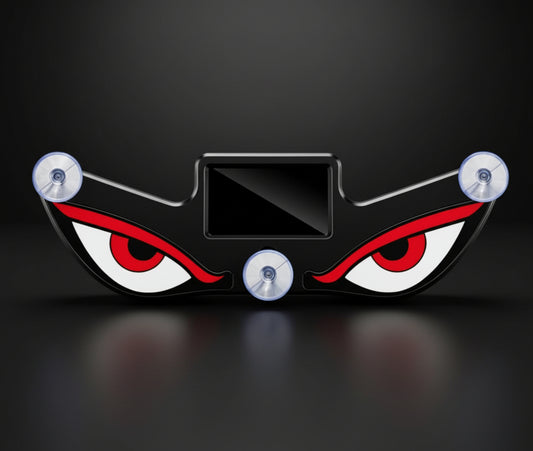 Demon Fiery Eye LED Light - Devil Eyes Car Window Light for Windshield, Car Eyes Animated led, Wireless, Solar and USB Powered Devil Eyes Warning Lights