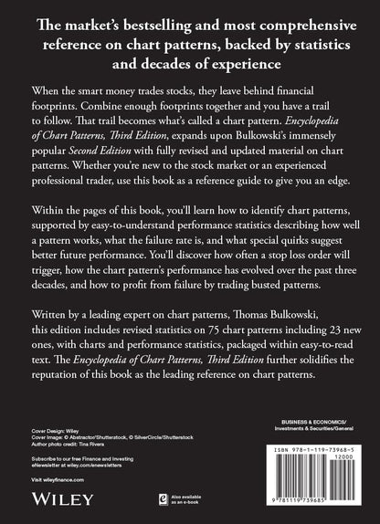 ENCYCLOPEDIA OF CHART PATTERNS, THIRD EDITION By Thomas N. Bulkowski (HARDCOVER)