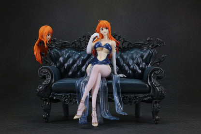 One Piece Nami Elegance on the Sofa Action Figure Collectible 20 cm