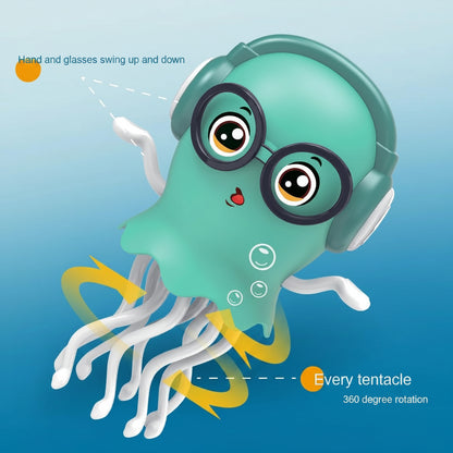 Dancing Jellyfish Toy for Kids with Music, LED Lights & 360° Bump-and-Go Action – Battery Operated