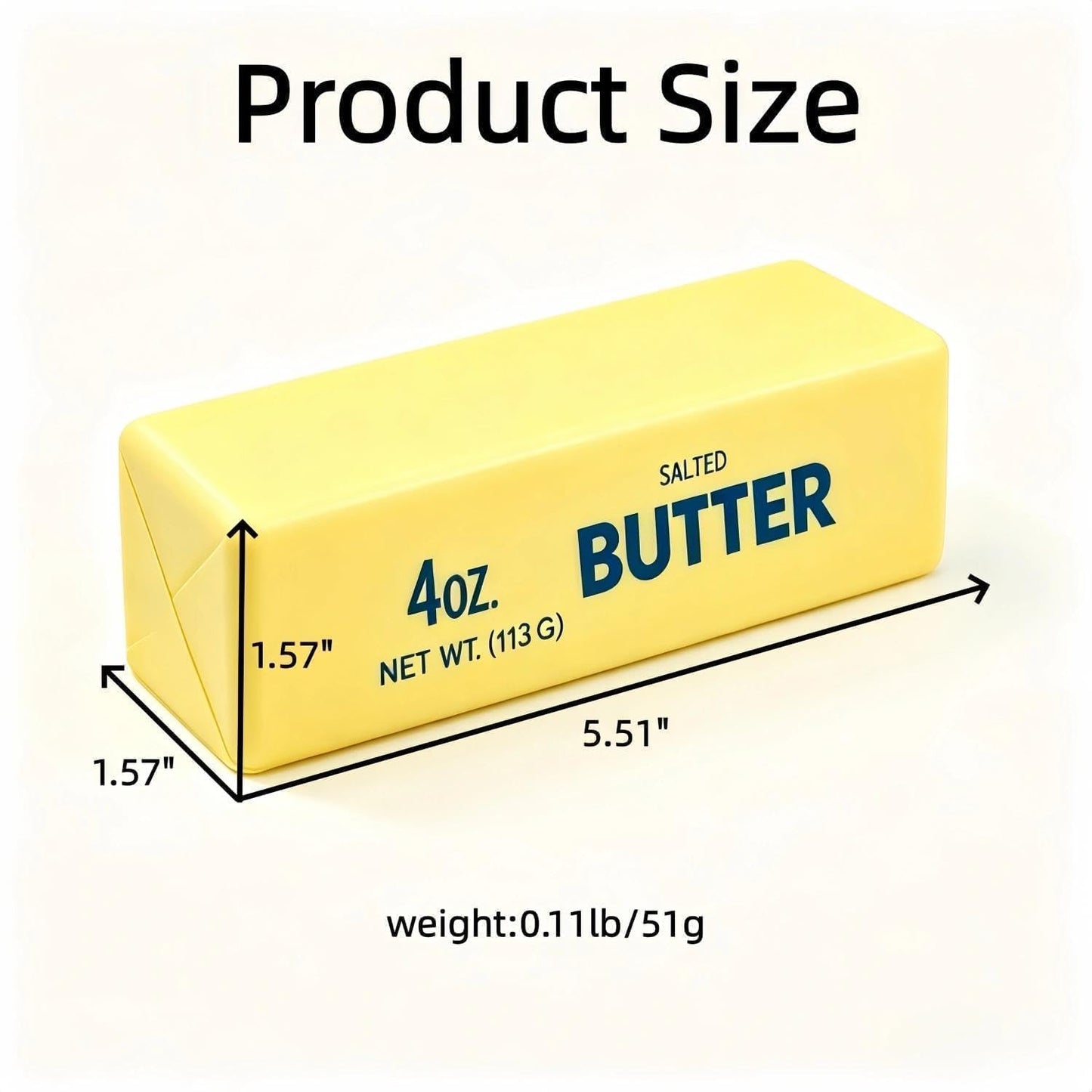 Butter Squishy Toy, Butter-Shaped Slow Rising Squishy Butter Stick for Anxiety Relaxation