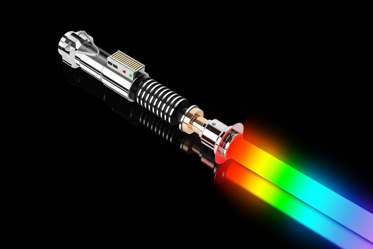 Dueling Luke Xenopixel LightSabers, Motion Control with 34 Sound Fonts & Custom Fonts | Smooth Swing Infinite Color Changing Luke Sabers, Preminum Aluminum Hilt for Adults
