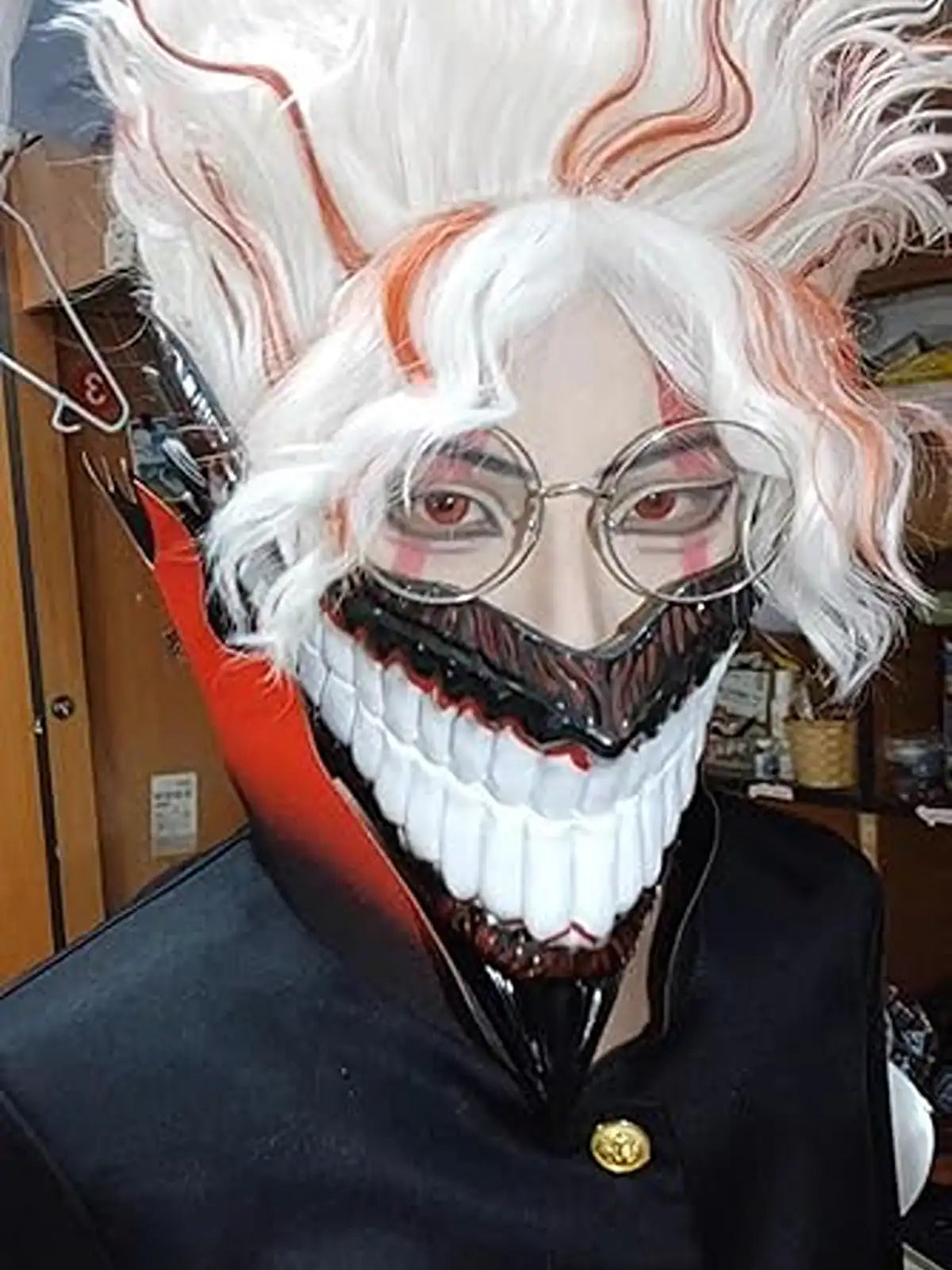 Dandadan Grin Mask (Anime-Inspired Lower Face Design)