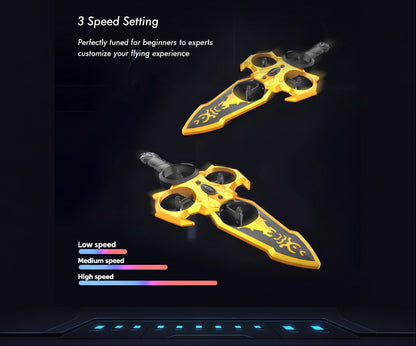 Flying Sword Remote Control Jet Airplane with 2.4GHz Controller RC Plane Fighter Aircraft Model