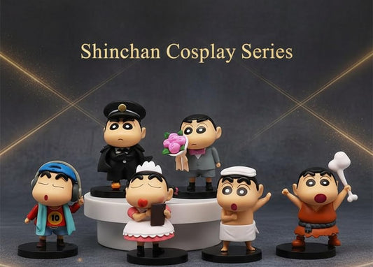 Shinchan Purpose Stylish Mini Figure Set of 6