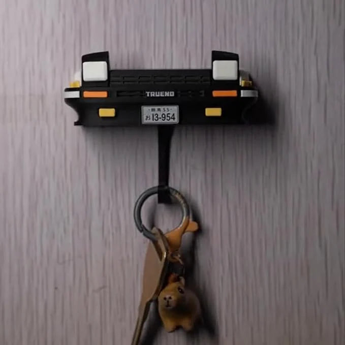 Retro Car Key Holder Wall Mount with LED Lights | Key Hanger for Wall Home Entrance | Car Lover Gift
