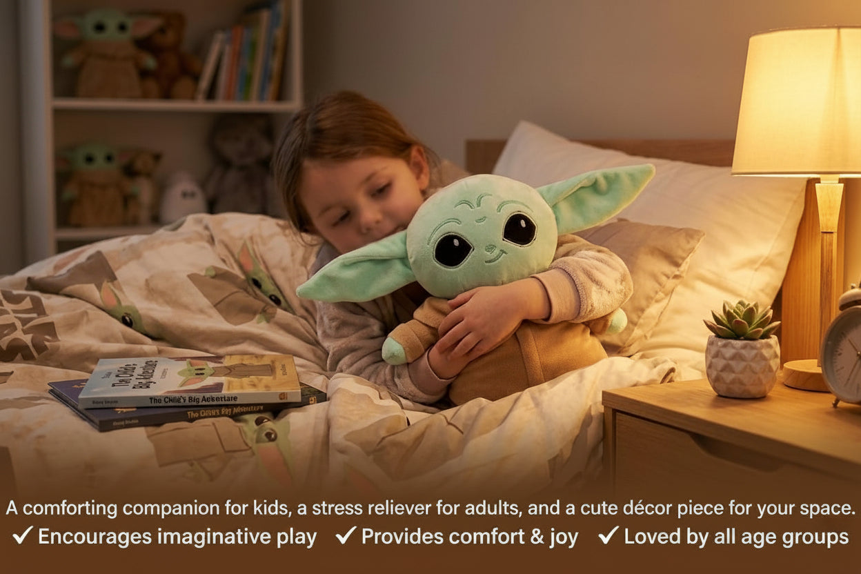 Galaxy Grogu Baby Soft Plush Toy Ideal Gift for Toddlers & Babies Safe & Washable Material