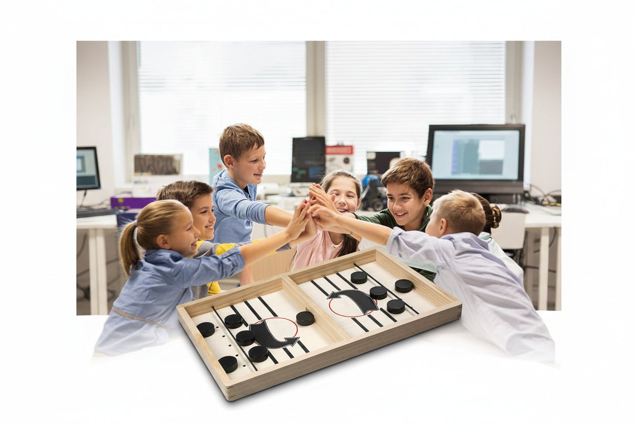 Sling Fast Puck Board Game - Guaranteed Fun for Family Game for 6 Years Old Boys & Girls