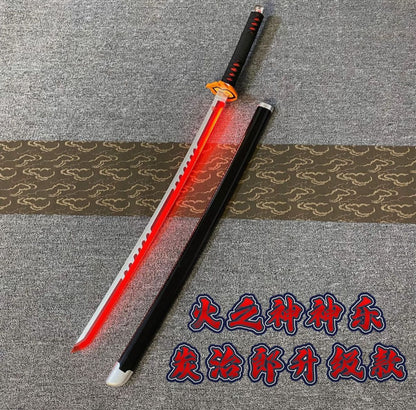 Demon Slayer Tanjiro flame LED Katana 73 cm