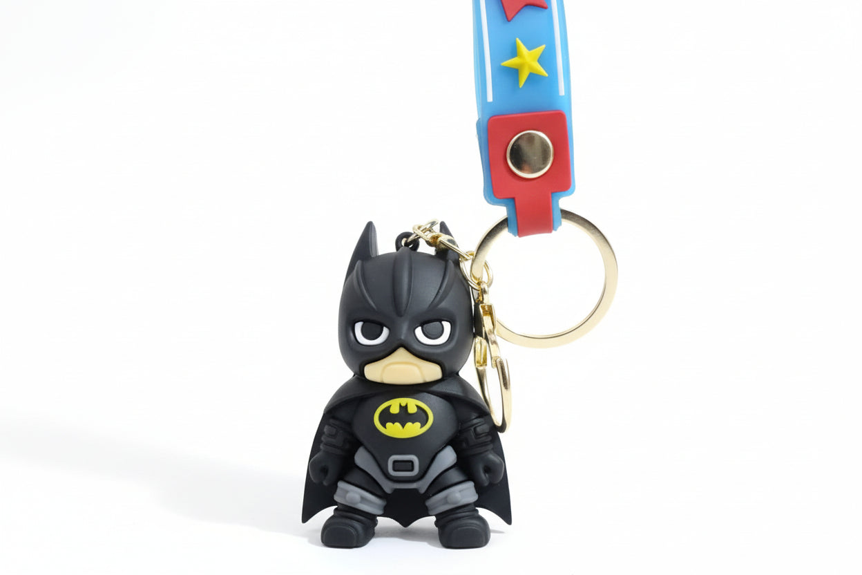 Mini Batmann Avenger 3D Action Figure keychain Pack of 2