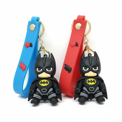 Mini Batmann Avenger 3D Action Figure keychain Pack of 2
