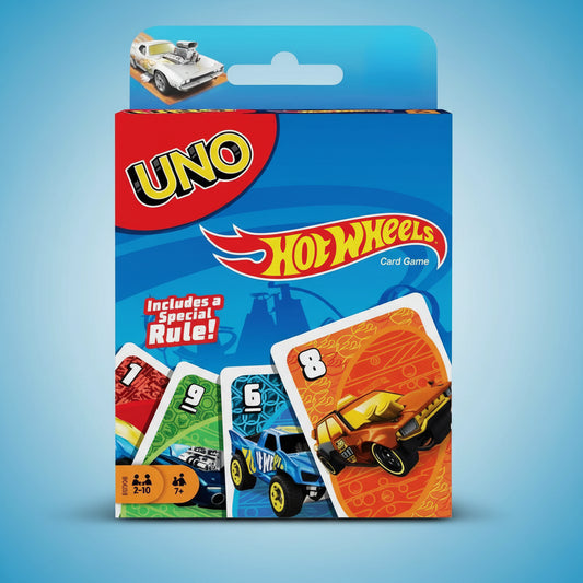 UNO Hot Wheel Playing Cards Game for kids and family Fun Game Pack of 3