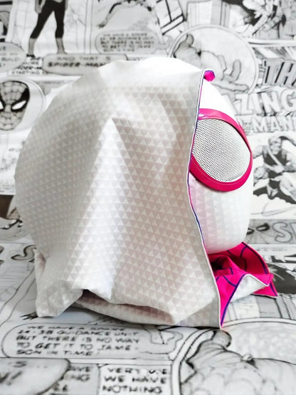 Spider-Gwen Mask With Hood (Full Headpiece)