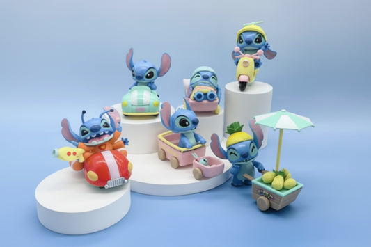Stitch Trip Collection Adventure Series Set of 6 Pcs PVC Figure