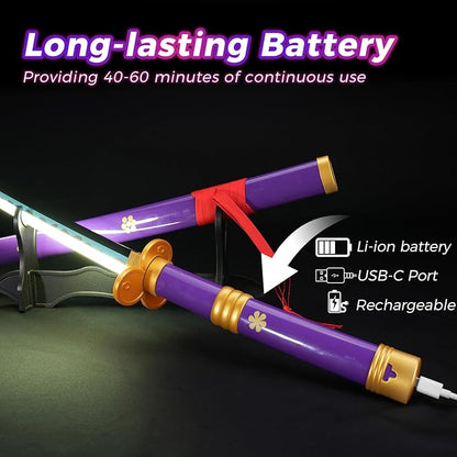 Purple Zoro Enma Yama Gloving Sword/Katana
