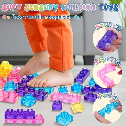 Magic Gummy Bloc Soft Building Block Sensory Squishy and Stretchable