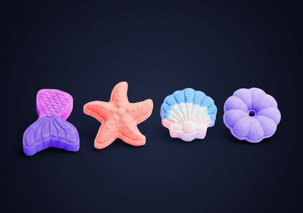 Beach Theme Bath Bombs Natural Fizzy Handcrafted Bath Bomb Ideal Gift for Kids, Men & Women