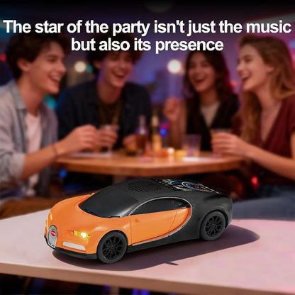 Bugatti Chiron Wster WS-660 Wireless Bluetooth Speaker 15 Watts| With LED Party Light, TWS Pairing, FM Radio, USB, TF Card, Portable Speaker