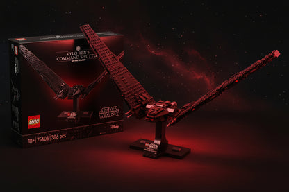 Star Wars Kylo Ren’s Command Shuttle, Buildable Starship Model Kit Building Blocks for 18+ Gift