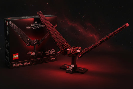 Star Wars Kylo Ren’s Command Shuttle, Buildable Starship Model Kit Building Blocks for 18+ Gift