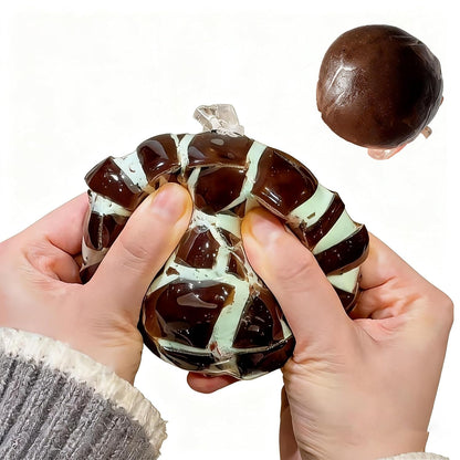 Crispy Dark Chocolate Stress Ball Squishy Toy for Calming Moments and Travel Entertainment