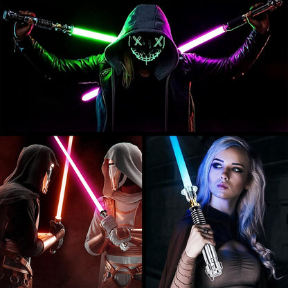 Dueling Luke Xenopixel LightSabers, Motion Control with 34 Sound Fonts & Custom Fonts | Smooth Swing Infinite Color Changing Luke Sabers, Preminum Aluminum Hilt for Adults